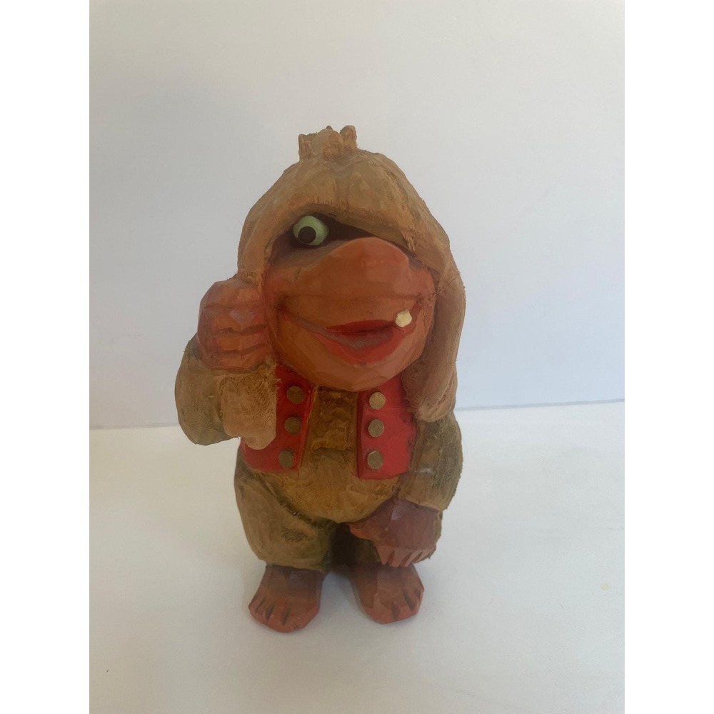 Vntg Henning Troll Figurine, RARE, Handcrafted, Norwegian/Scandinavian folk art